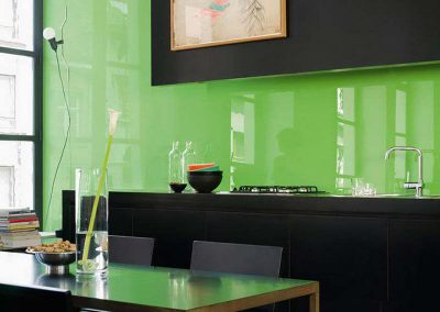 Green Glass Backsplash