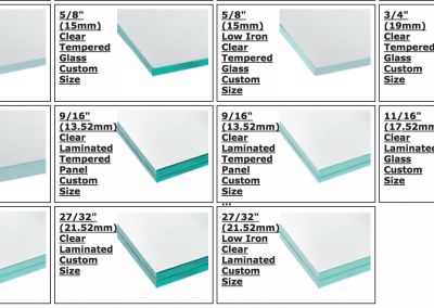 Tempered Glass Thickness Chart