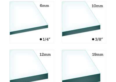glass table top thickness